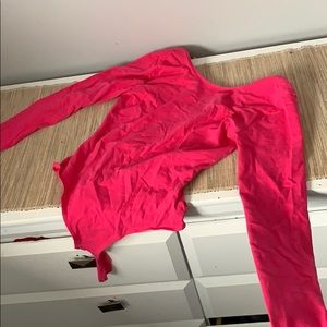 Hot pink bodysuit